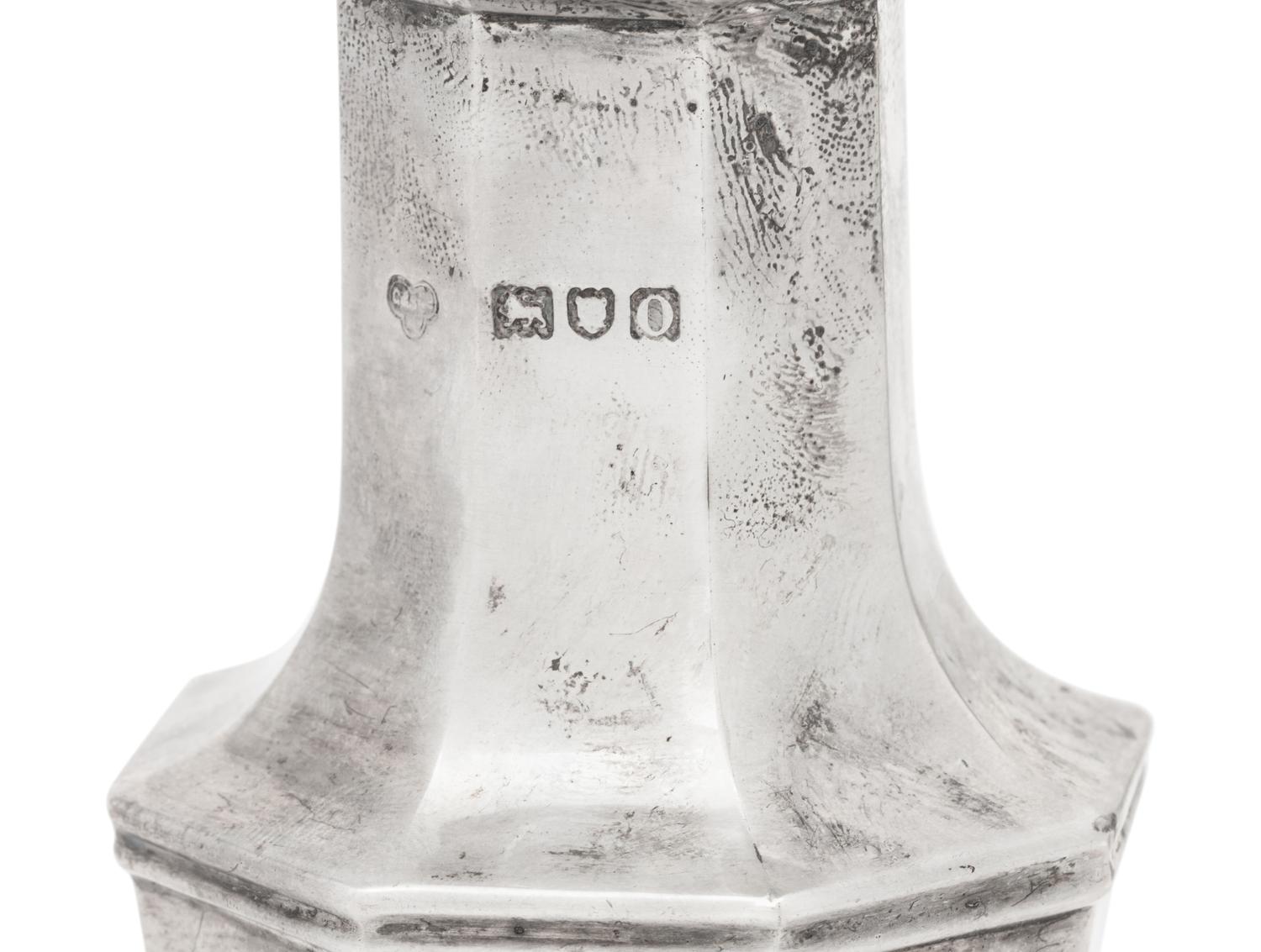 A Pair of Edwardian Silver Muffineers