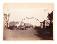 Western Americana -- Kansas Photograph of a street scene of Wichita, Kansas. Ca 1880.