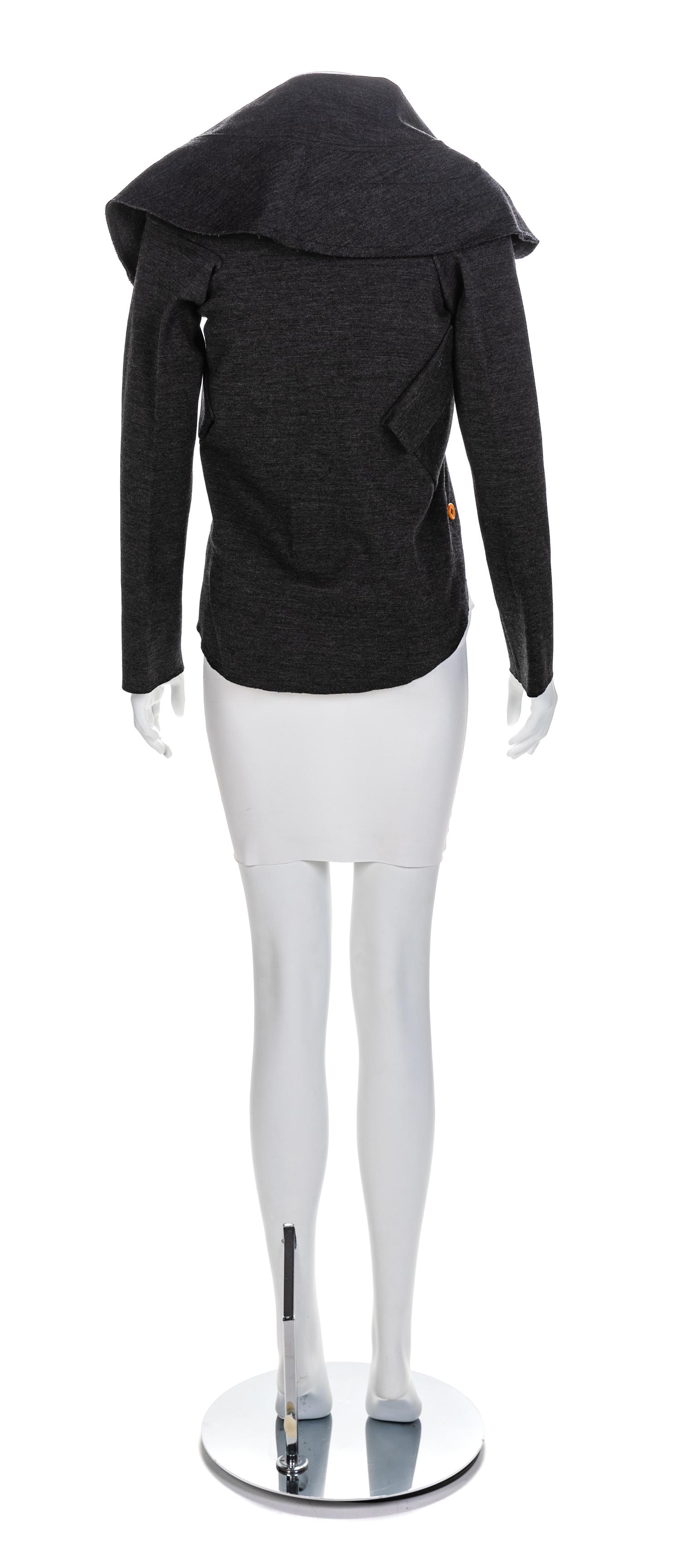 Comme des Garçons Grey Circle Knit Jacket, F/W 2002