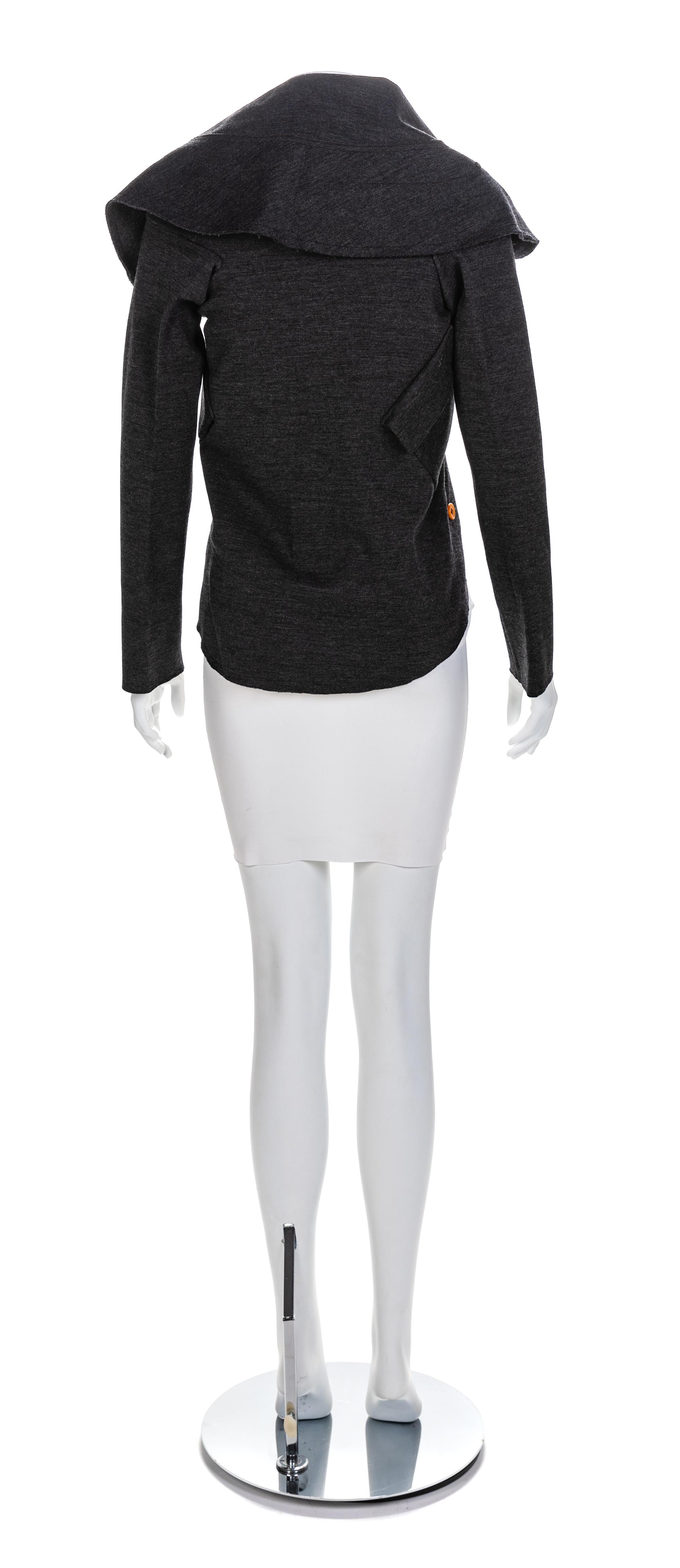 Comme des Garçons Grey Circle Knit Jacket, F/W 2002