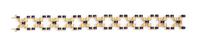 An 18 Karat Yellow Gold and Polychrome Enamel Reversible Bracelet, Italian, 21.90 dwts.