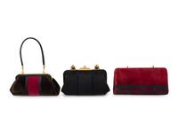 Three Roberta di Camerino Velvet Hand Bags, 1970s