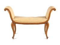 An Italian Walnut Bench