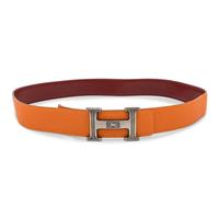 Hermès, Constance Belt with Tuareg-Engraved Sterling Buckle