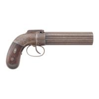 Early Transition Dragoon Sized Cased Allen & Thurber Pepperbox