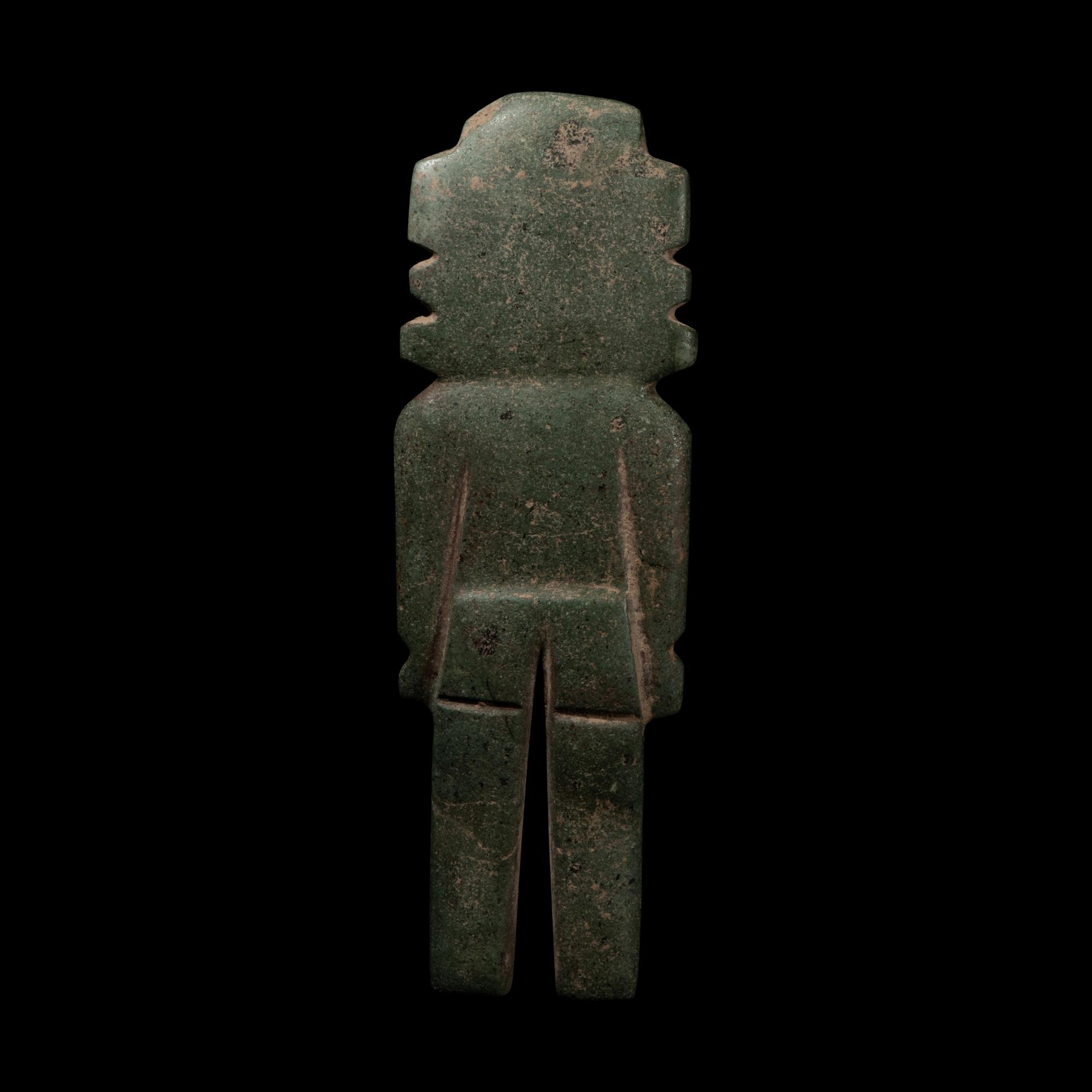 A Teotihuacan Greenstone Standing Figure