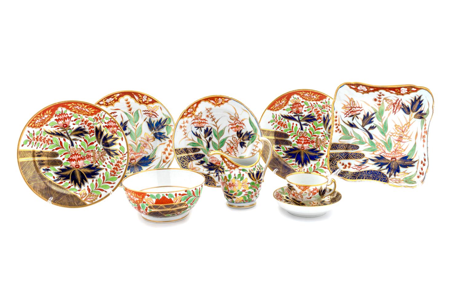 Eight Pieces of Chamerberlain's Worcester Porcelain — 18TH CENTURY