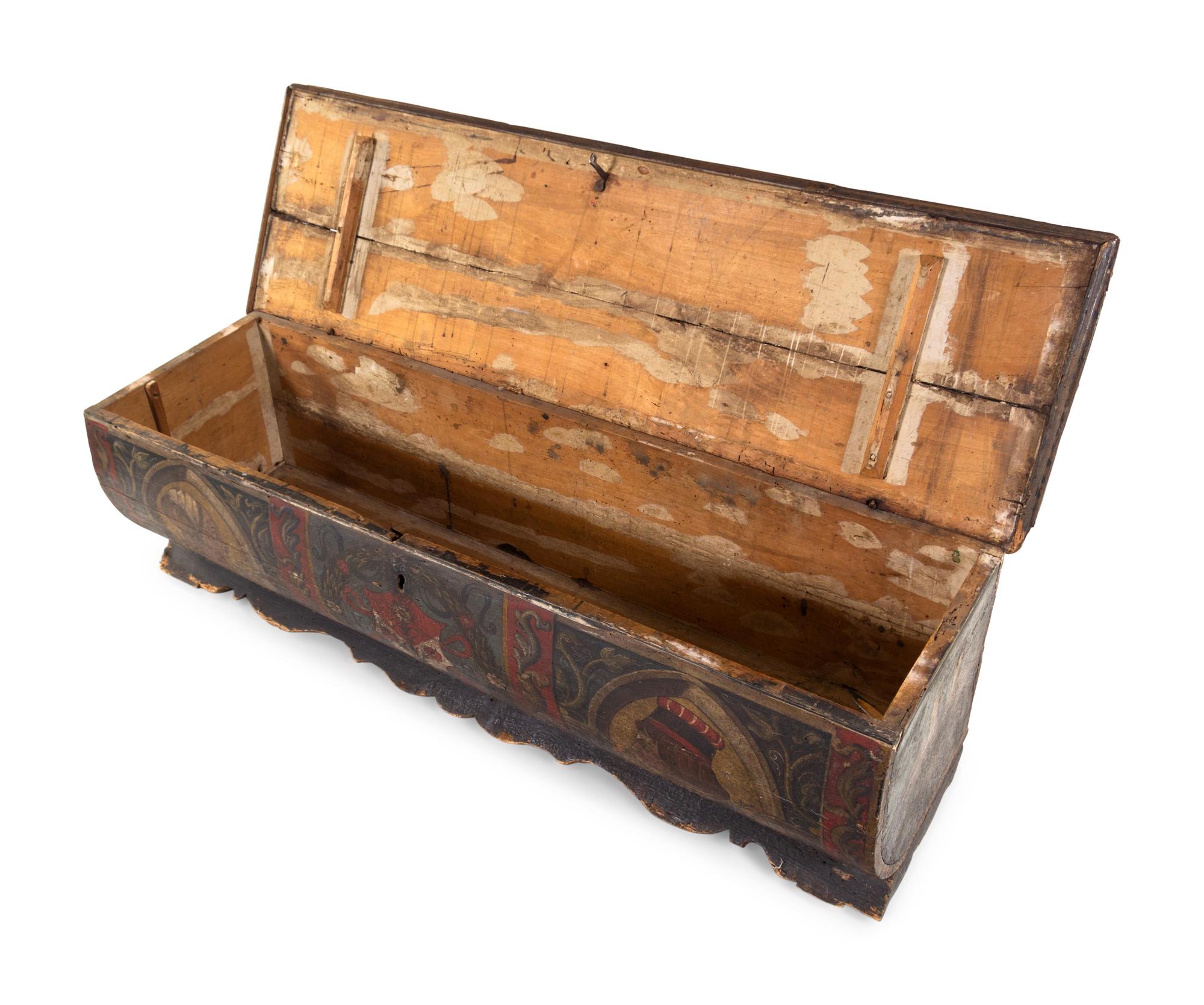 An Italian Polychromed Wedding Chest