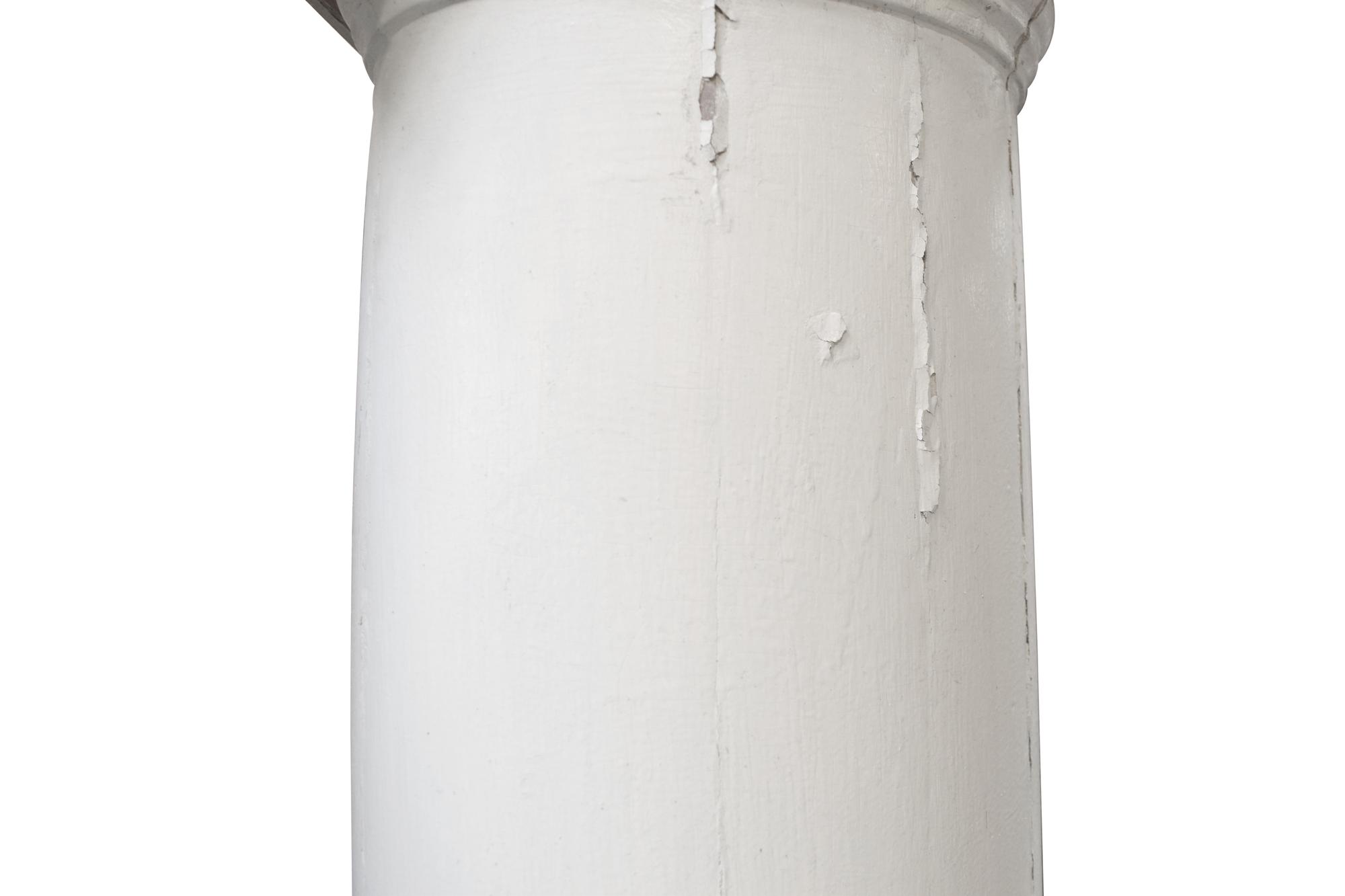 A Pair of Painted Wood Columns 13" W x 13" D x 71" H — United States, Early 20th Century