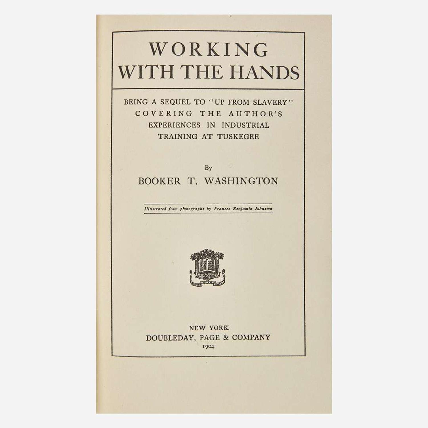[African-Americana] Washington, Booker T. Group of 2 Titles