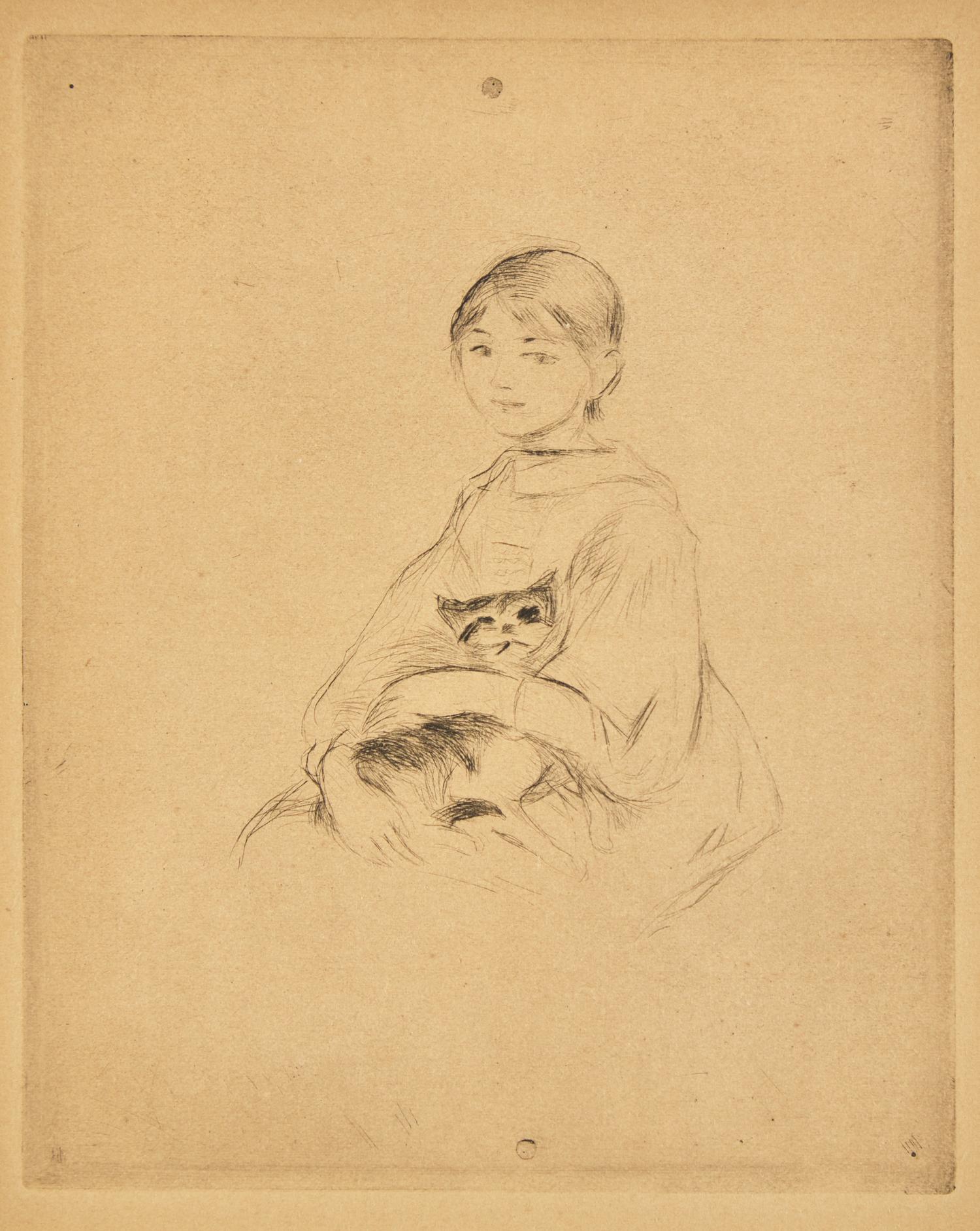 Fillette au Chat (Julie Manet) , 1889