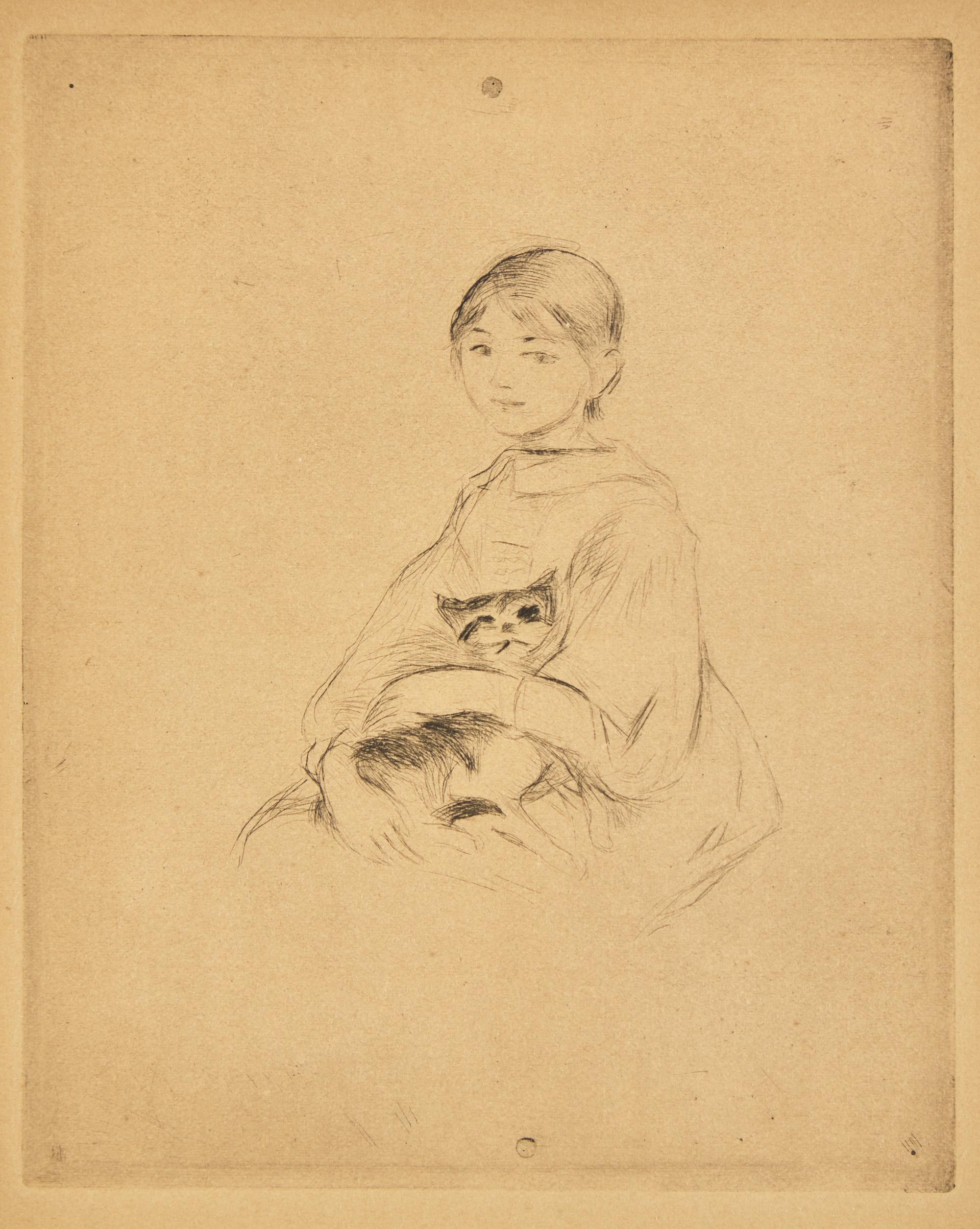 Fillette au Chat (Julie Manet) , 1889