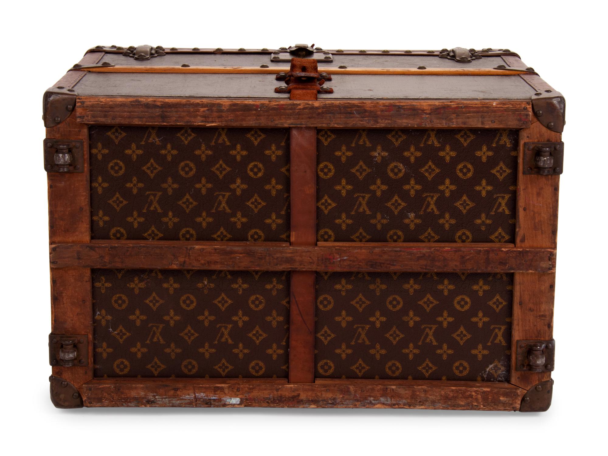 Two Louis Vuitton Early 20th Century Travel Trunks