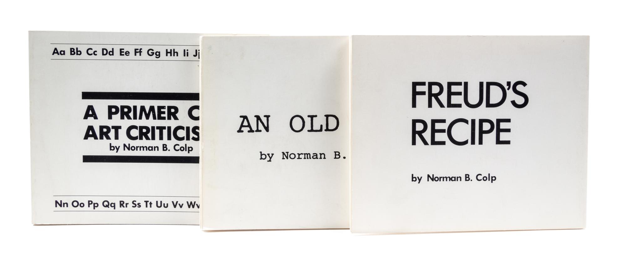COLP, NORMAN B. Three works, one signed.
