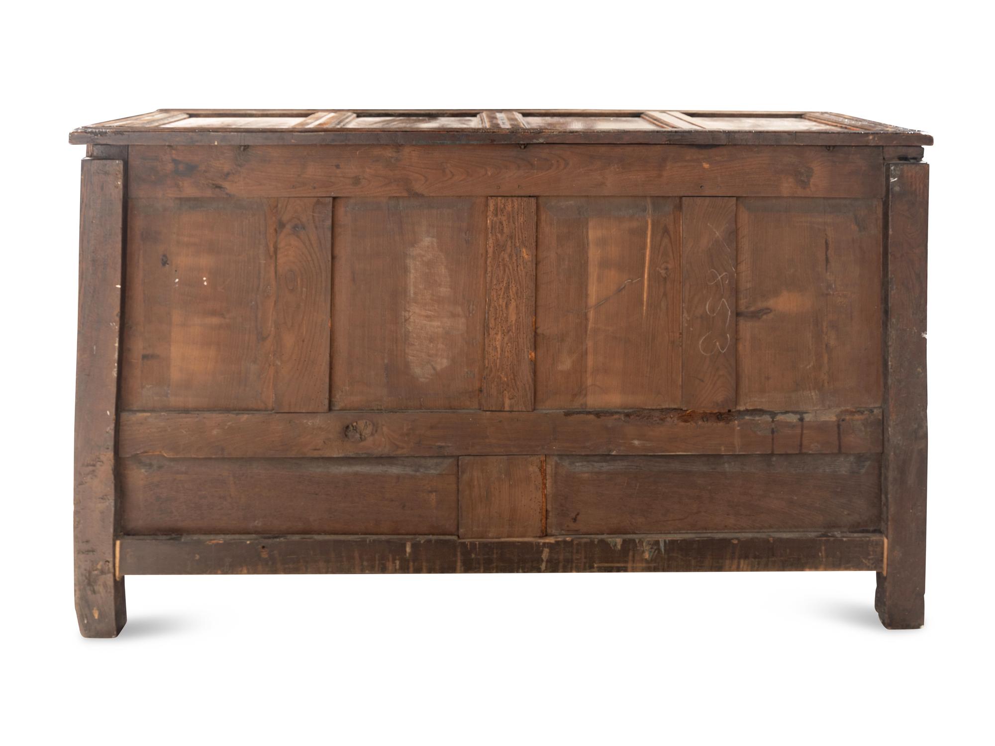 A Charles II Carved Oak Coffer