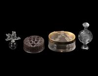 A Group of Four Lalique Dresser Articles