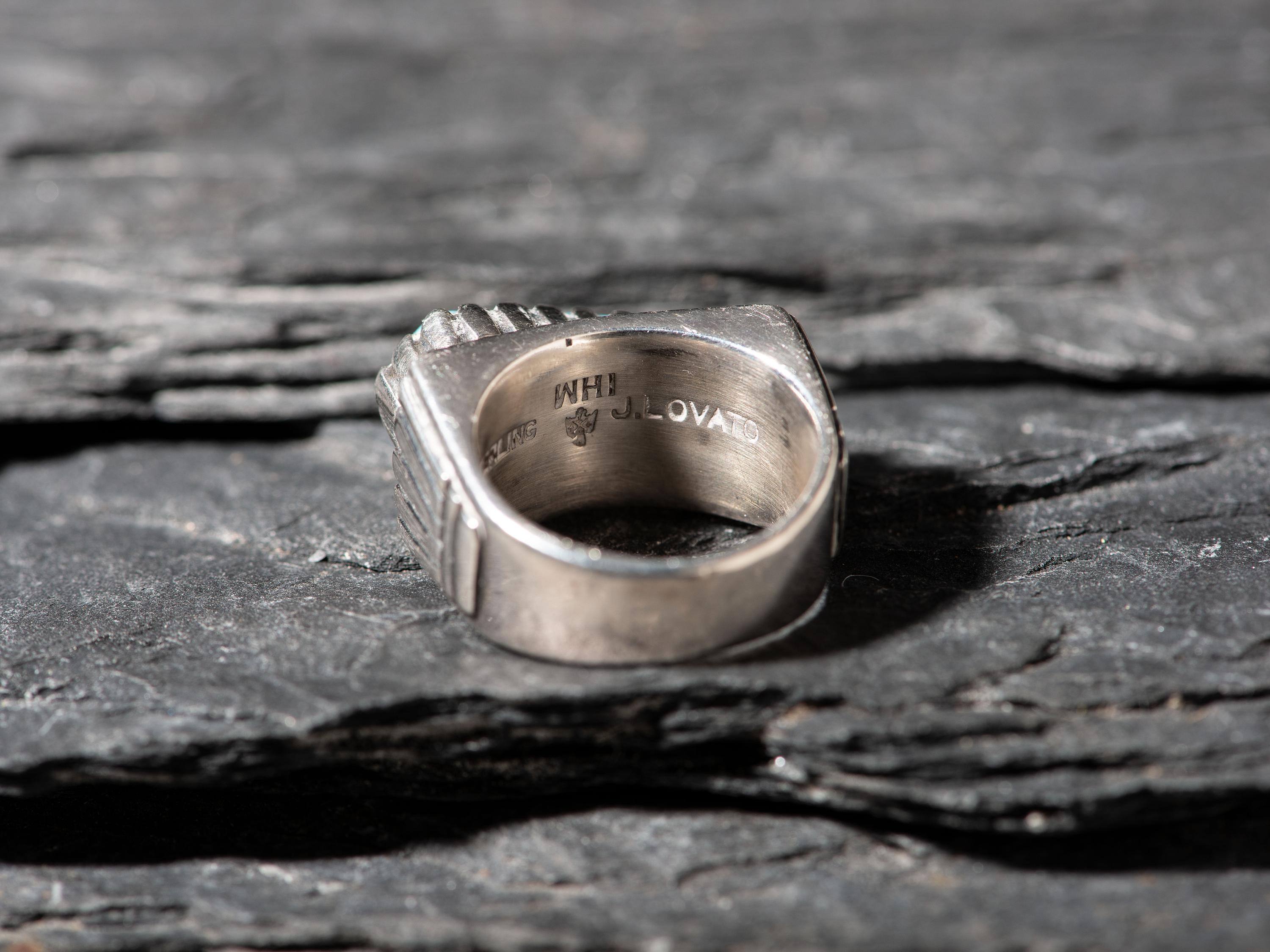 Sterling Silver and Nevada Blue Turquoise Ring