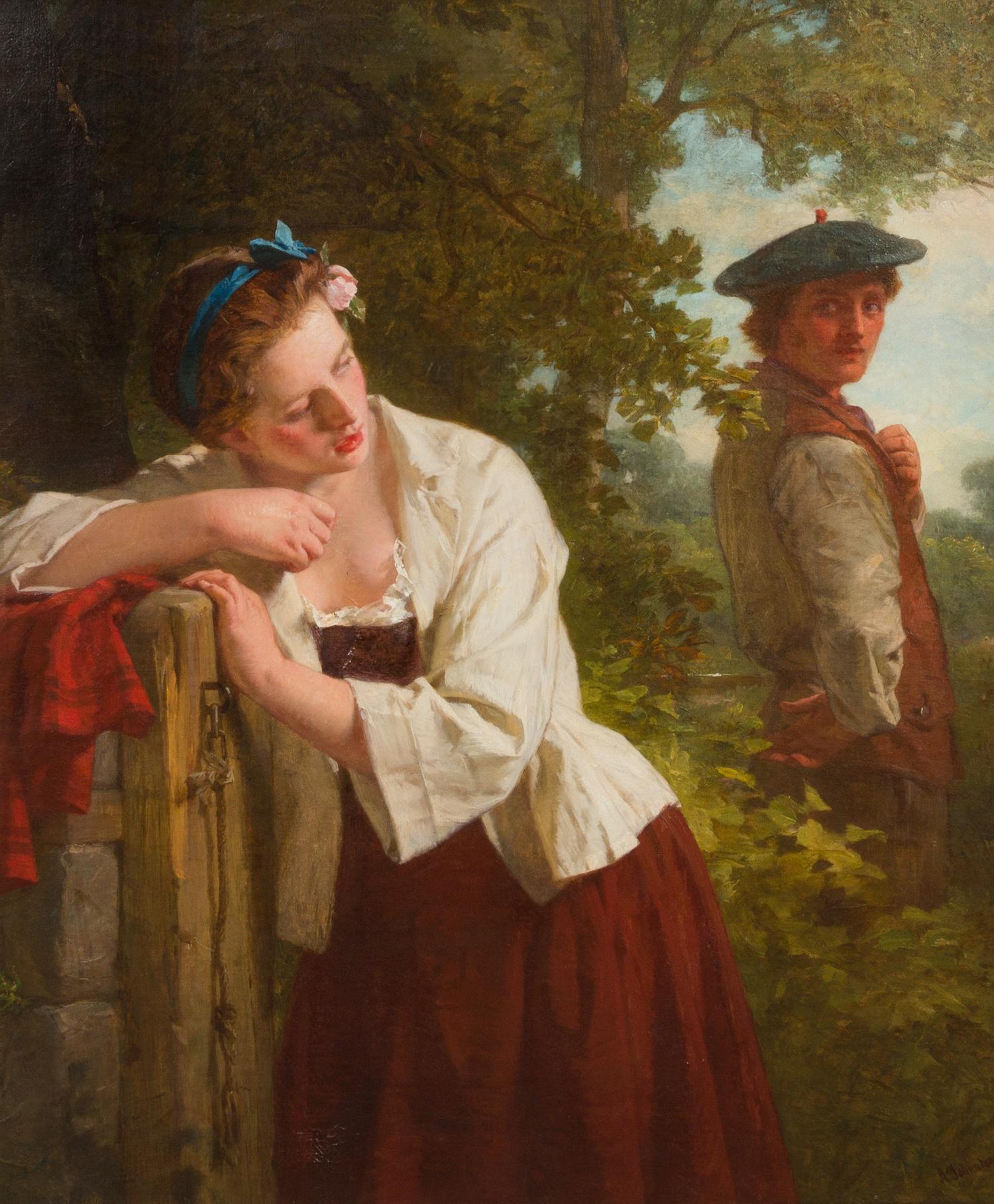 Alexander Johnston, (British, 1815-1891), A Stolen Glance