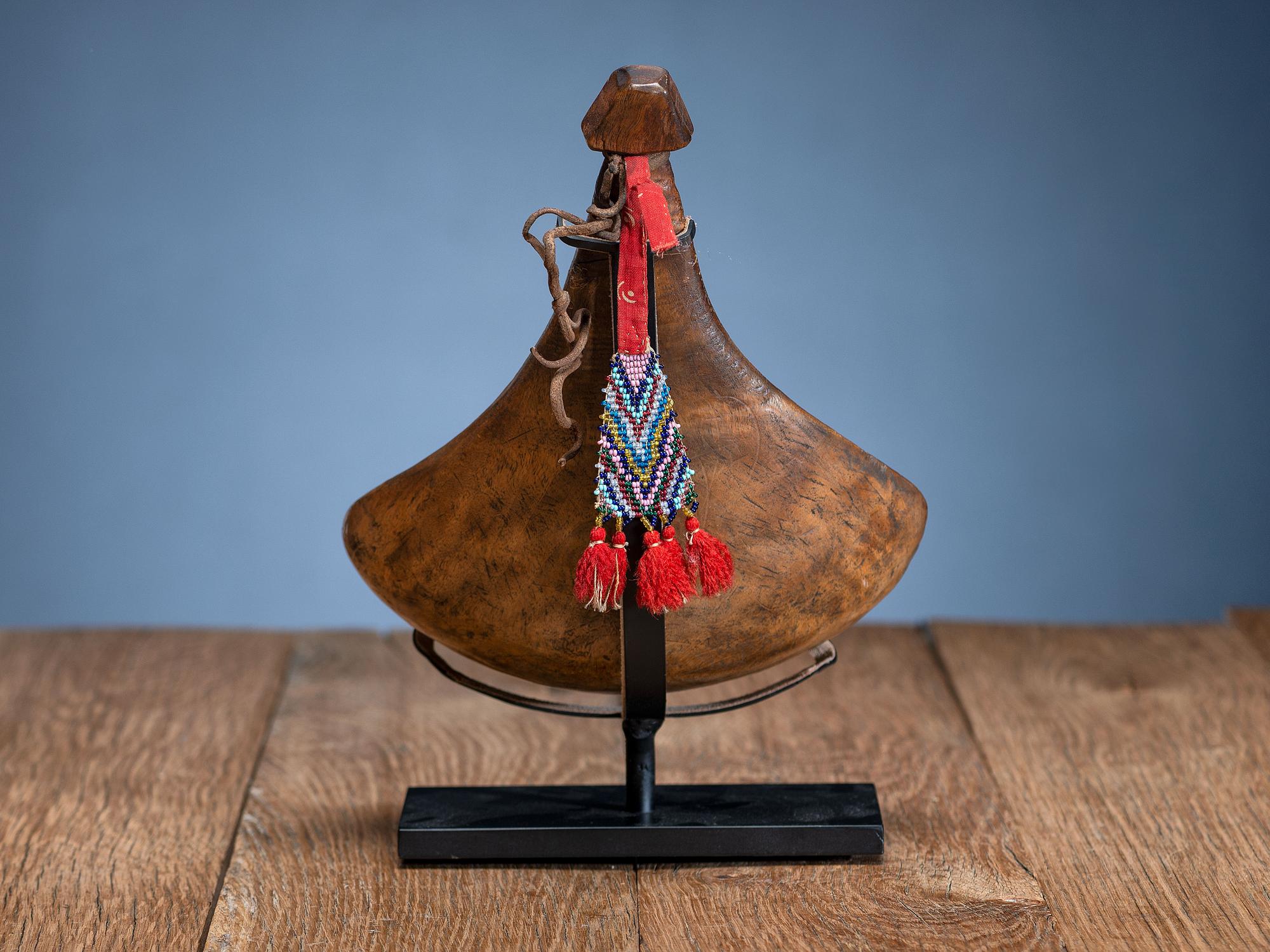 Western Great Lakes Maple Ladle, with Turtle Effigy