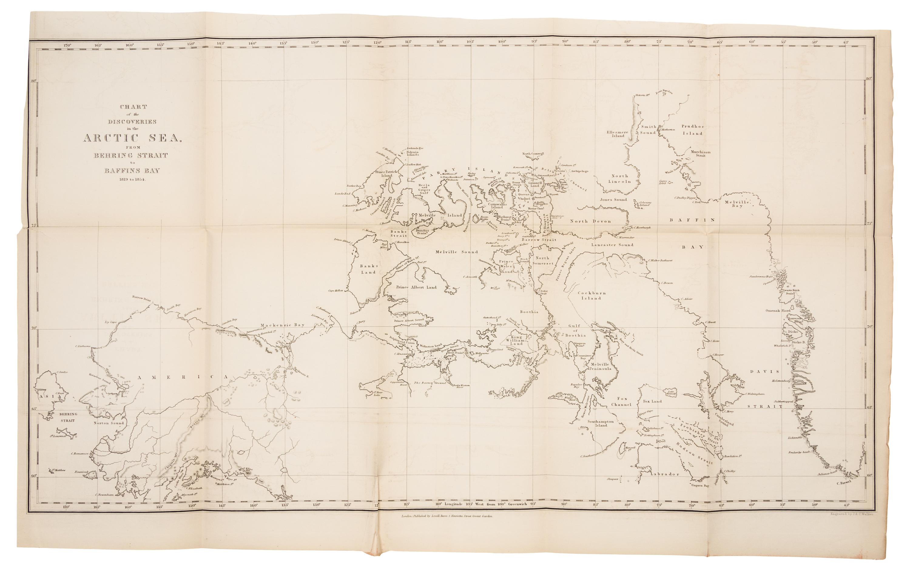 BELCHER, Edward, Sir (1799-1877). The Last of the Arctic Voyages. London, 1855. FIRST EDITION, INSCRIBED BY VILHJALMUR STEFANSSON.