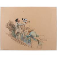 Joan Andrew, Washington Post and CNN Sketch Artist, 24 Original Sketches Documenting the Trial of John Hinckley, Jr., For his Attempted Assassination of Ronald Reagan