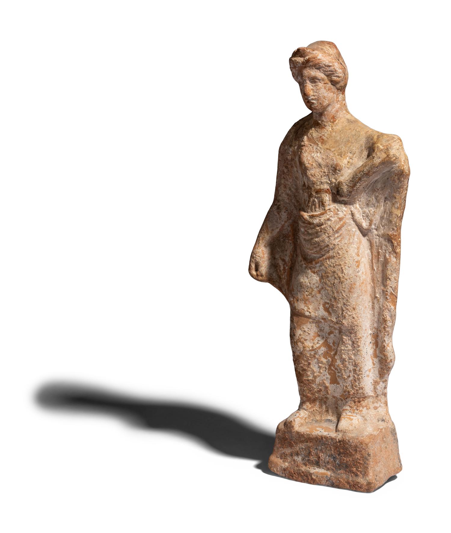 A Greek Terracotta Male Figure