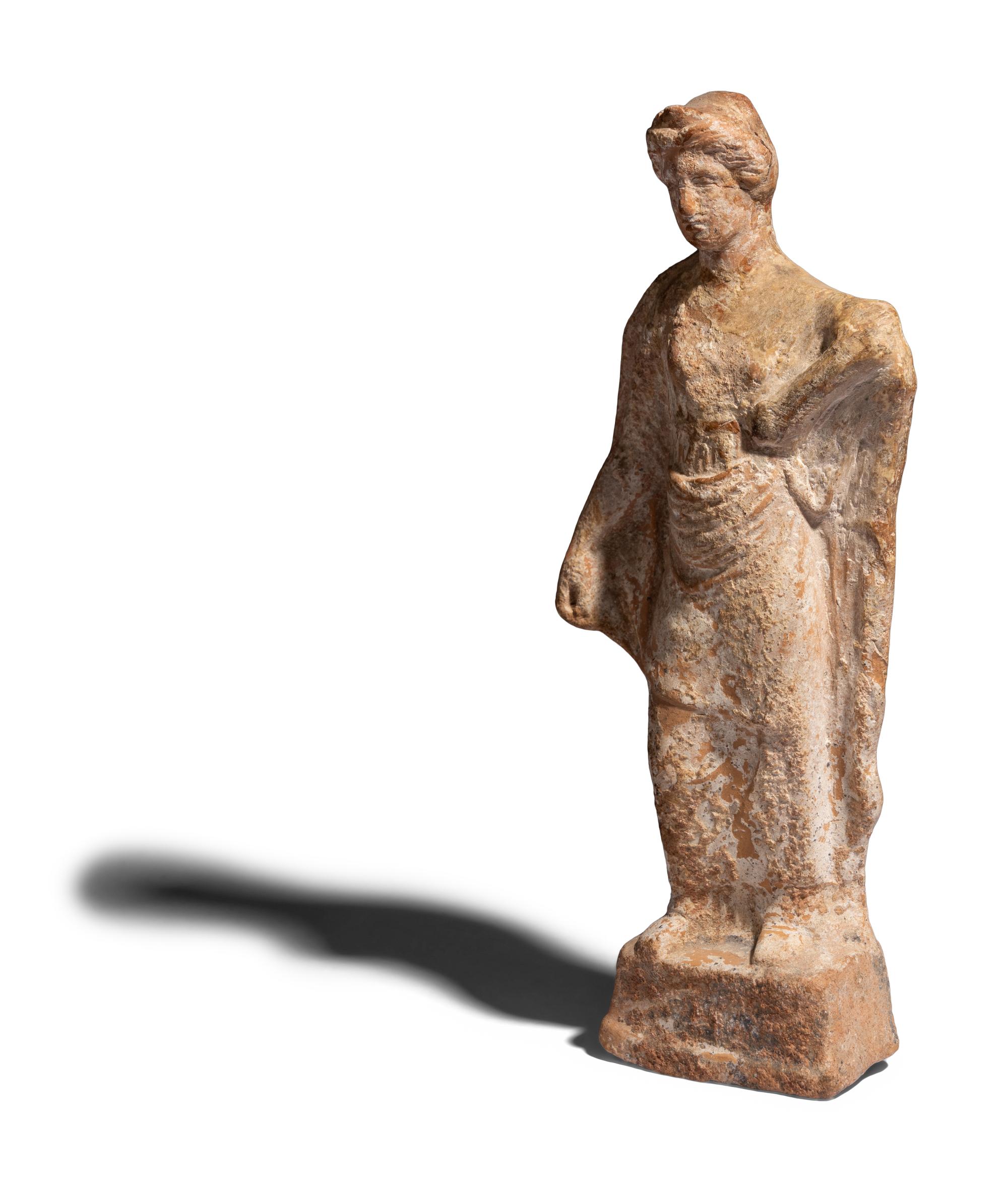 A Greek Terracotta Male Figure