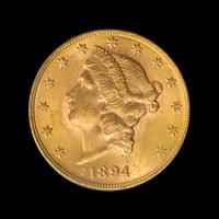A United States 1894 Liberty Head $20 Gold Coin