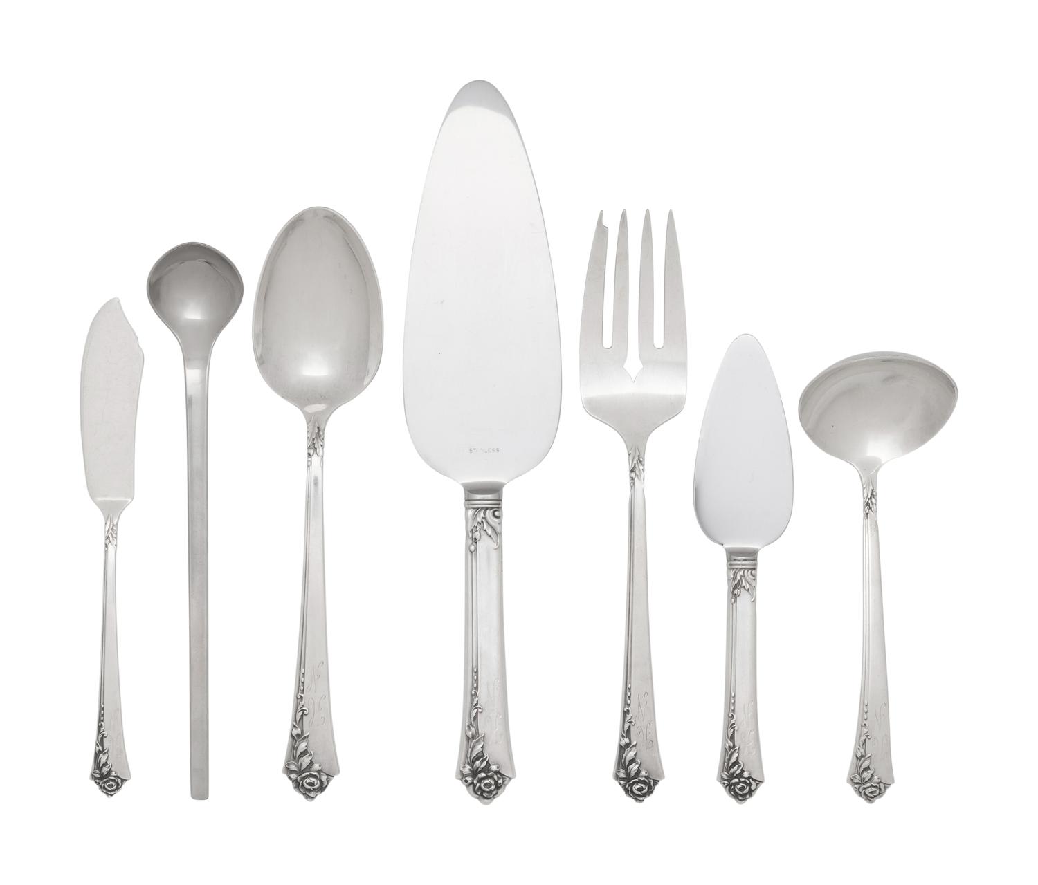 An American Silver Flatware Service