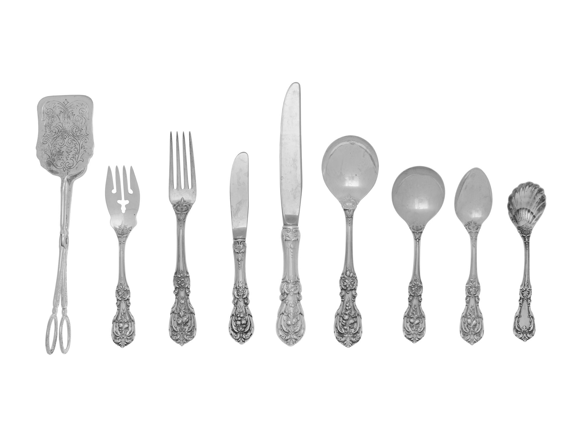 An American Silver Flatware Service