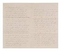 [CIVIL WAR]. Wounded 1st Minnesota soldier's letter from Lincoln Hospital. 28 July 1864.