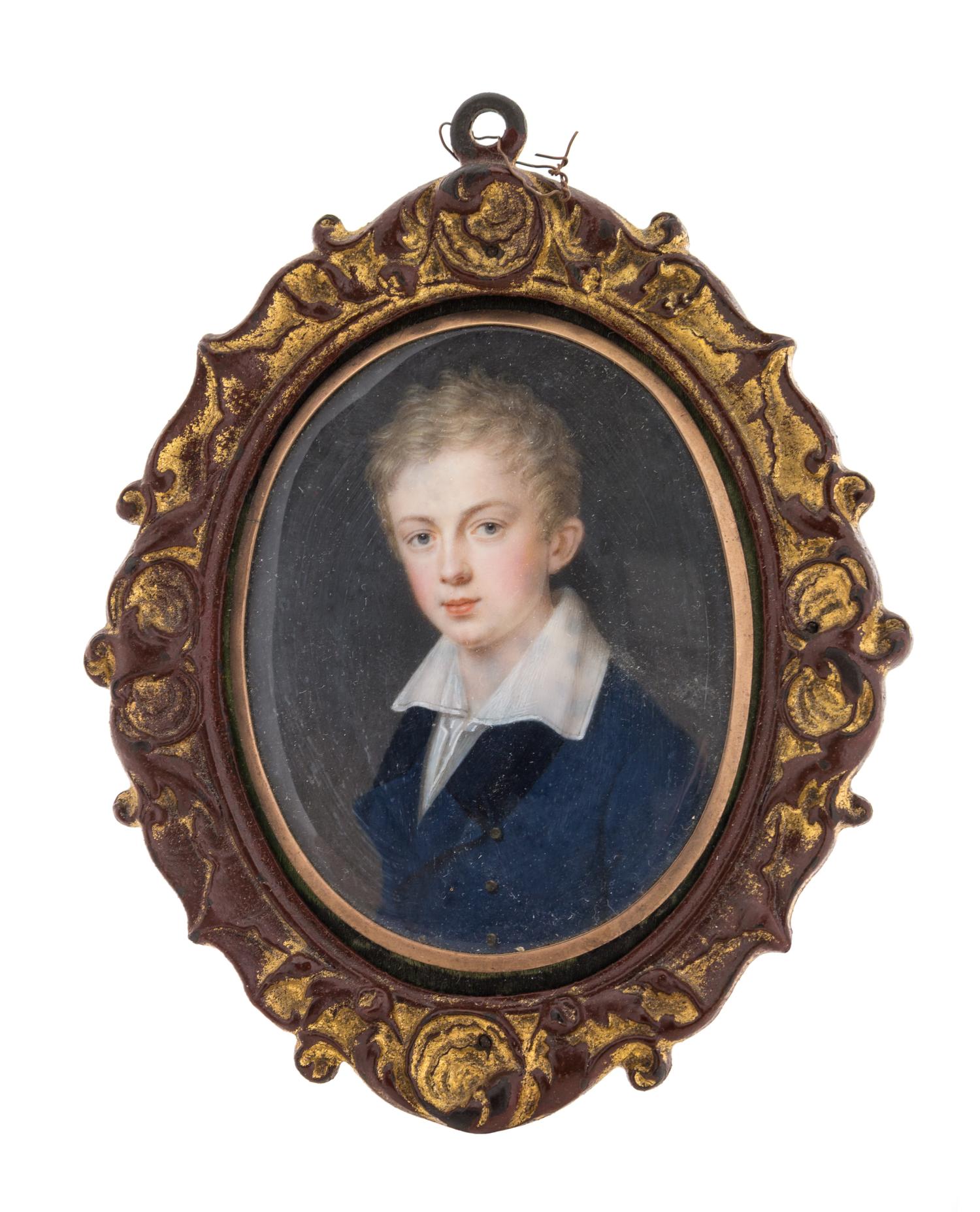 Artist Unknown, (British, 19th Century), Portrait Miniature of a Boy