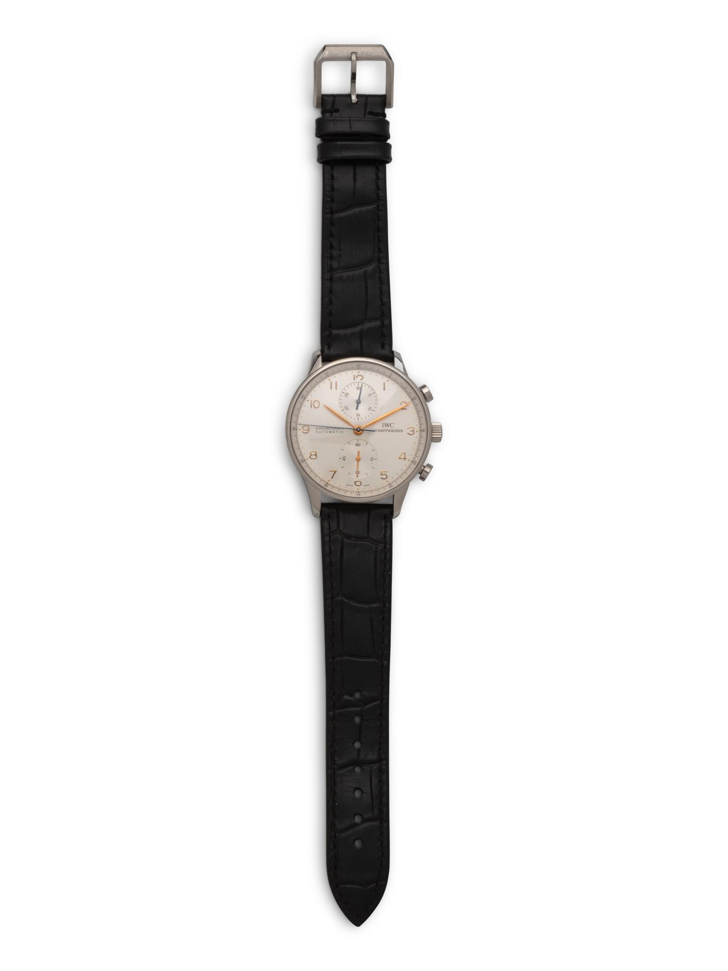 IWC, REF. 3714 STAINLESS STEEL 'PORTUGUESE' WATCH