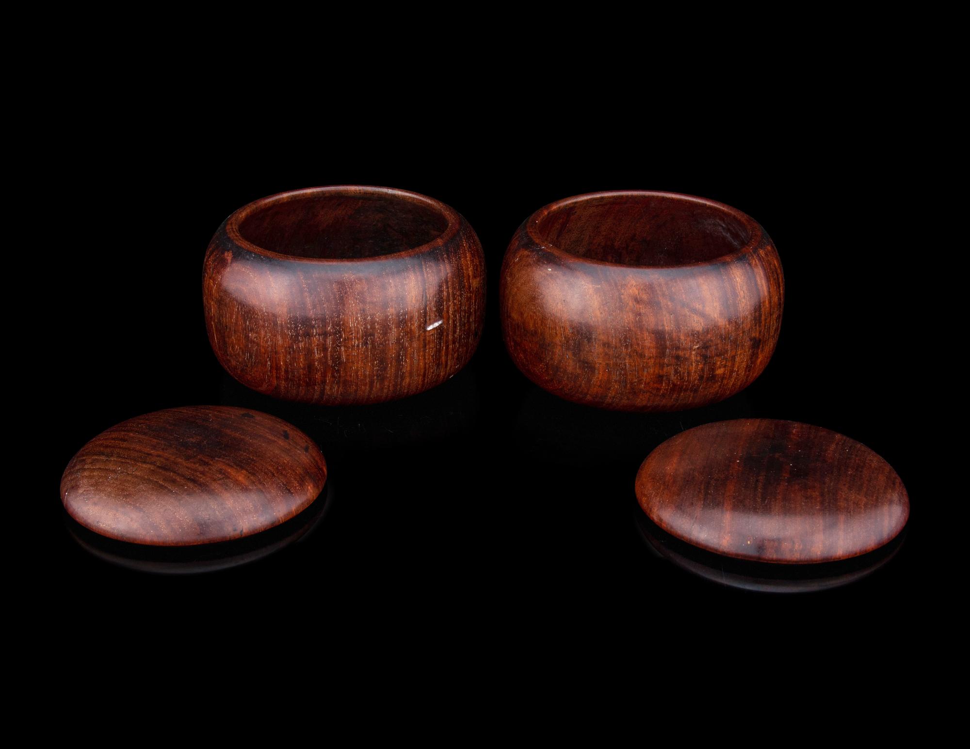 A Pair of Huanghuali Go Boxes and Covers
