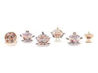 A Group of Imari Palette Porcelain Table Articles