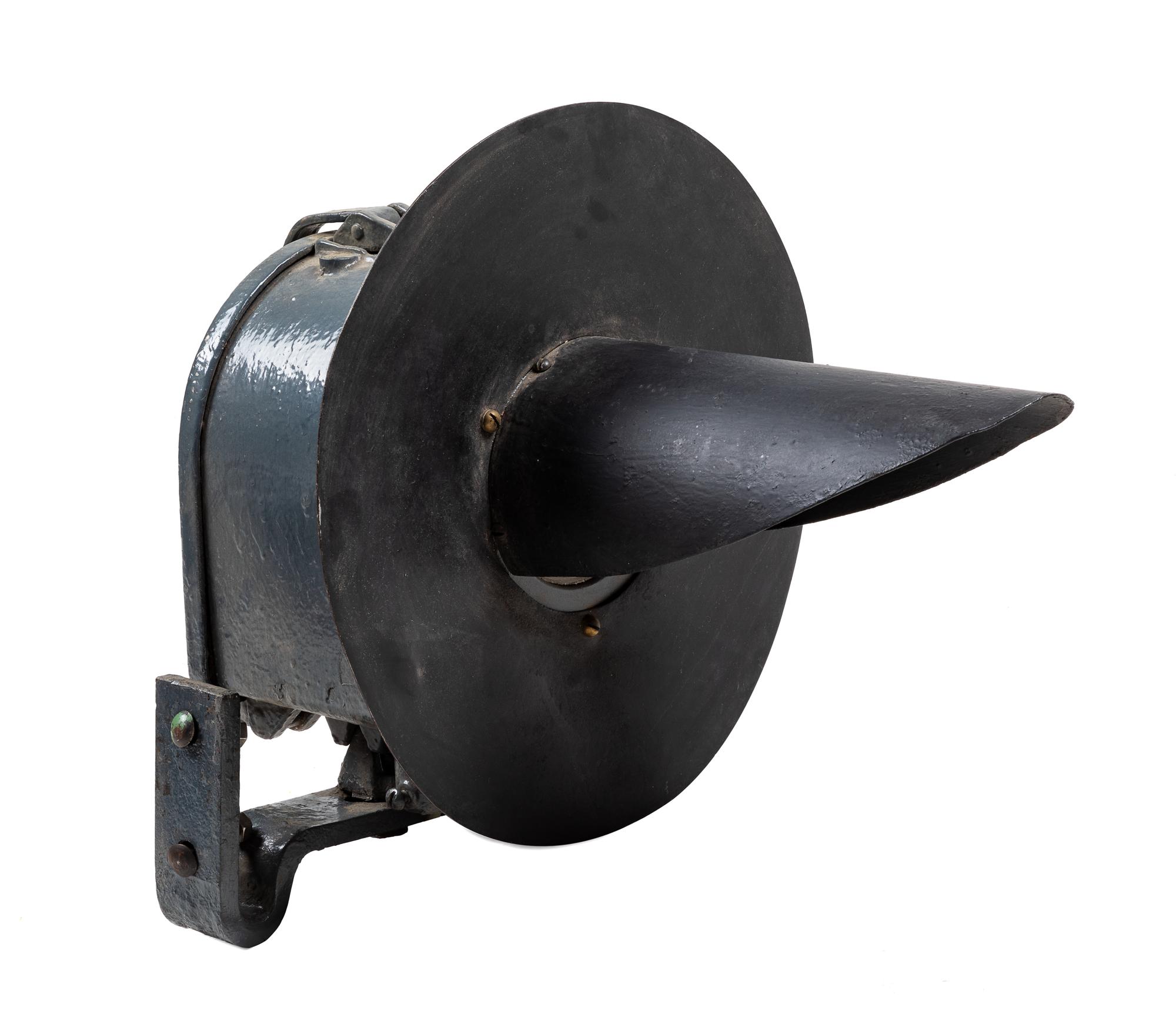 A Painted Metal Railroad One-Light Signal Lamp
