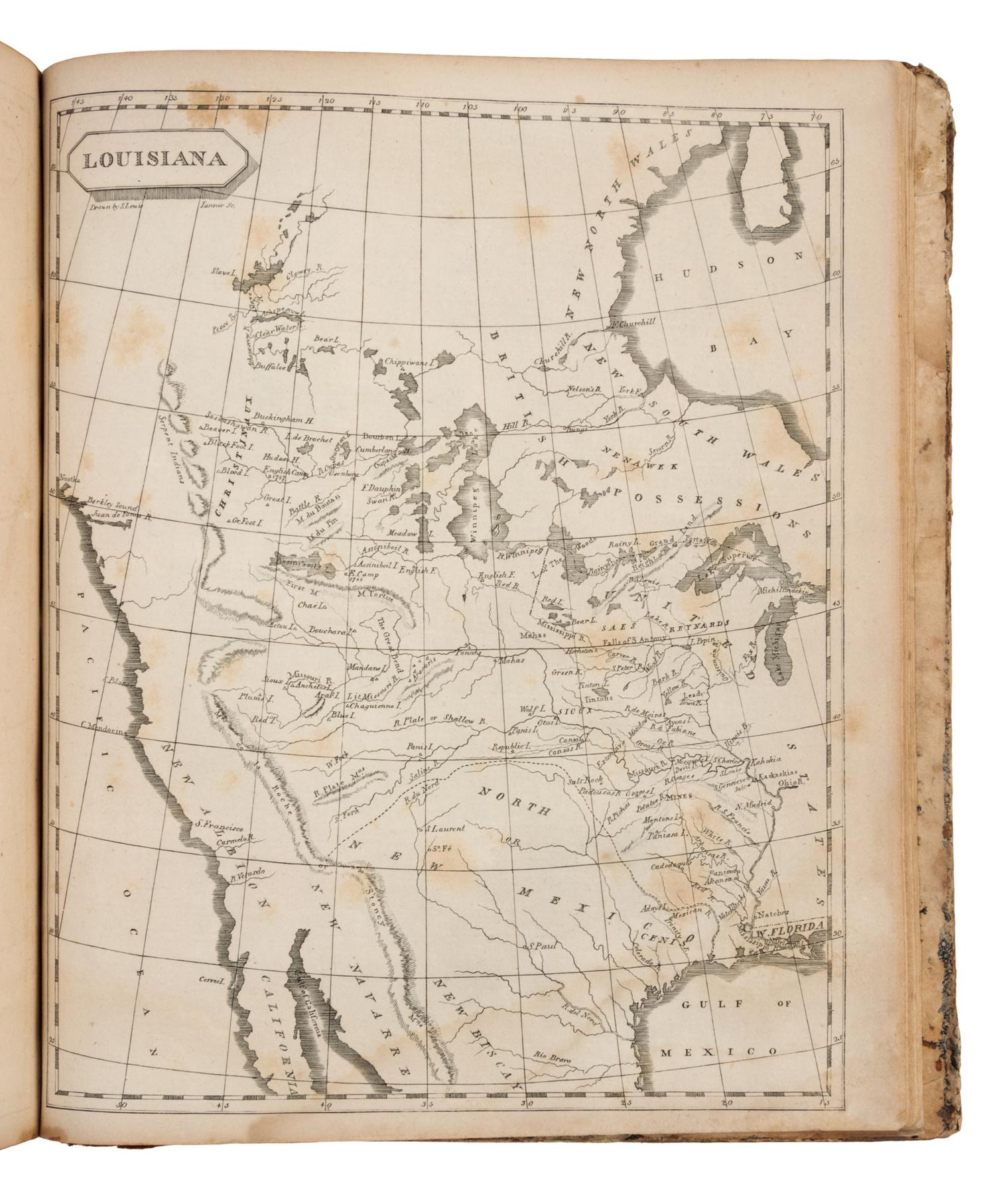 ARROWSMITH, Aaron (1750-1823) and Samuel LEWIS (d.1862). A New and Elegant General Atlas. Boston: Thomas & Andrews, May 1812.
