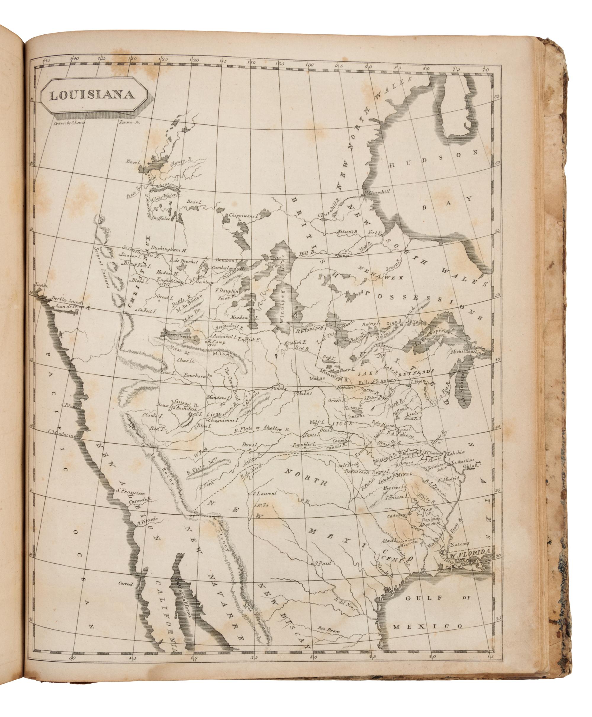 ARROWSMITH, Aaron (1750-1823) and Samuel LEWIS (d.1862). A New and Elegant General Atlas. Boston: Thomas & Andrews, May 1812.