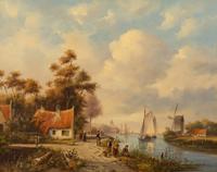 Summer River Landscape