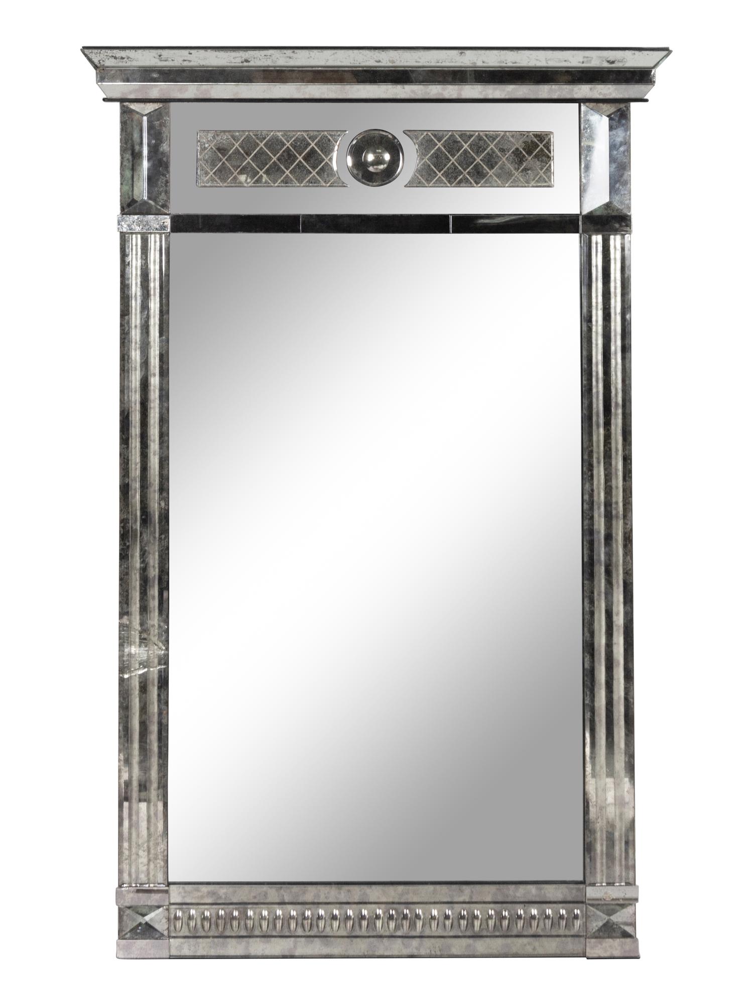 A Venetian Style Etched Glass Mirror
