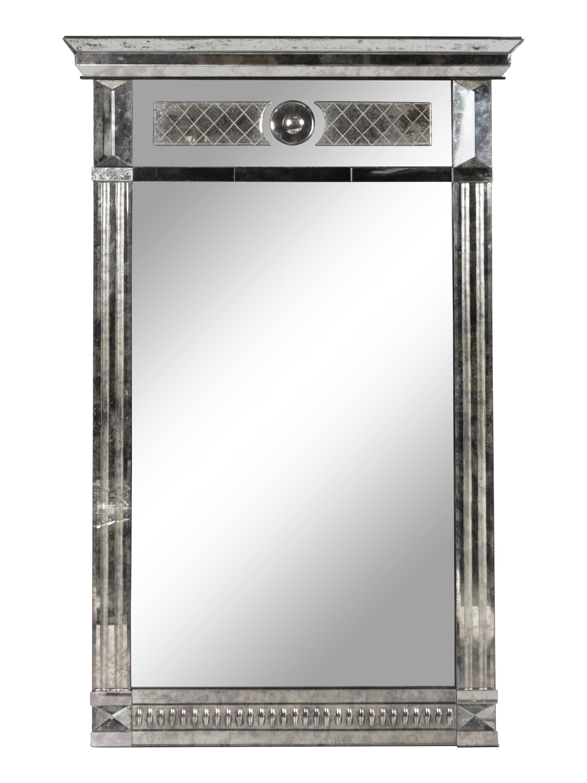 A Venetian Style Etched Glass Mirror