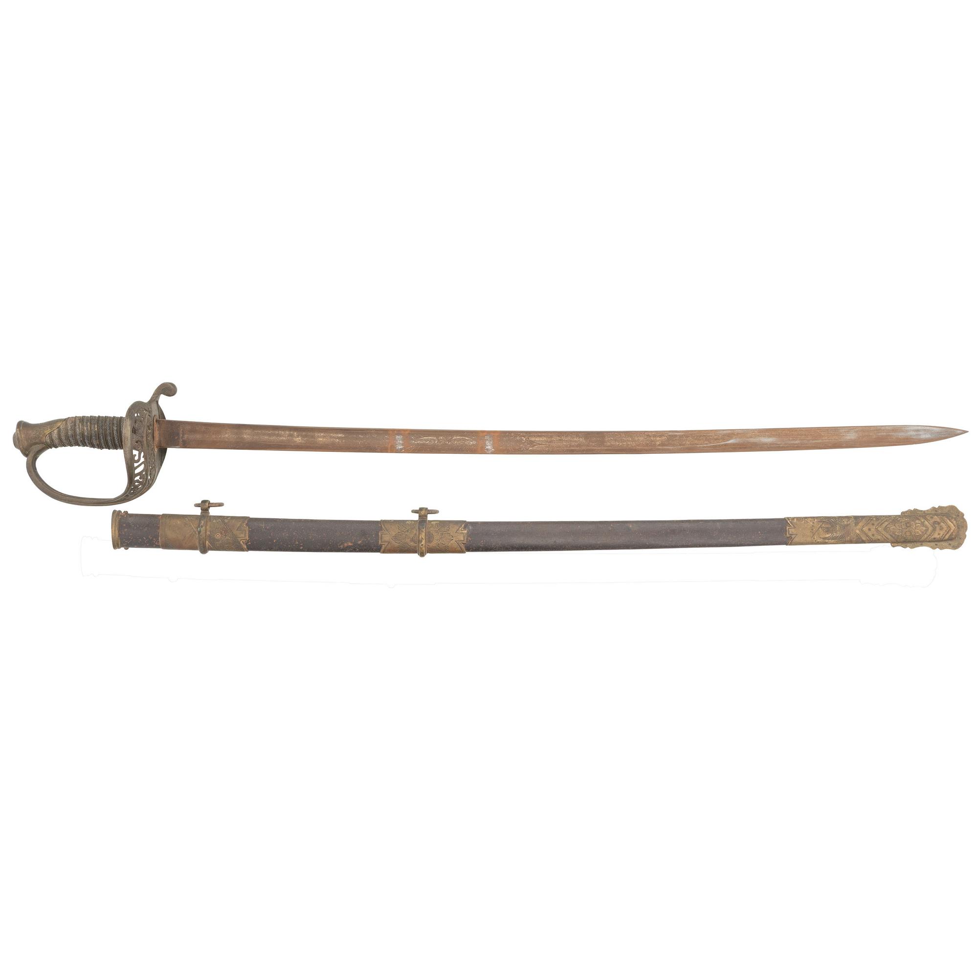 Attic Condition US Model 1850 Staff & Field Officer's Sword by Clauberg