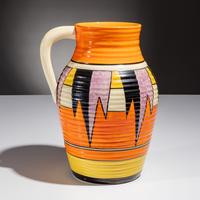 Clarice Cliff (English, 1899–1972) — New Flag pattern Lotus Jug
