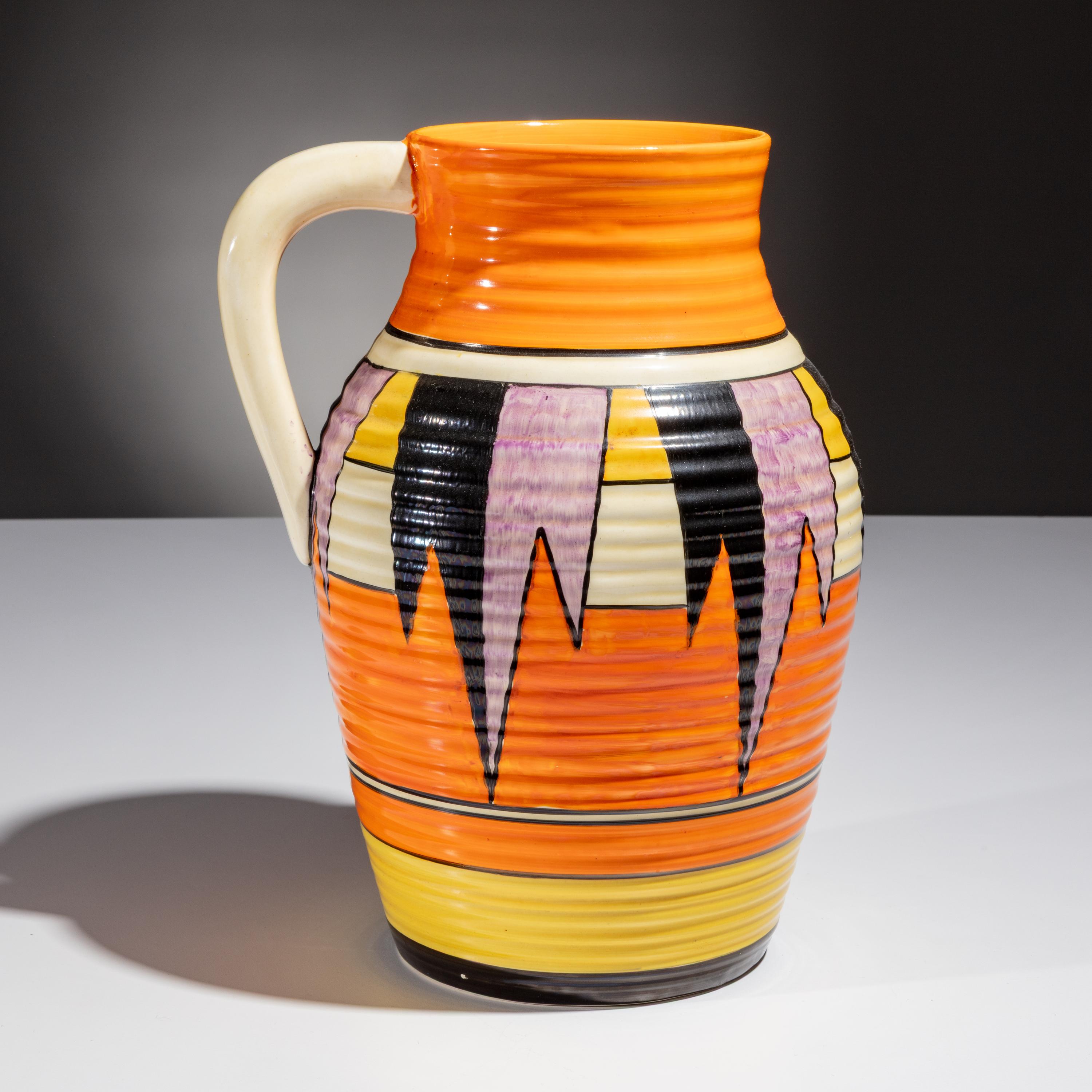 Clarice Cliff (English, 1899–1972) — New Flag pattern Lotus Jug