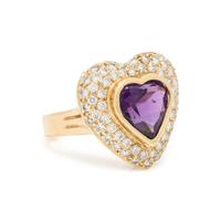 YELLOW GOLD, AMETHYST AND DIAMOND SUITE