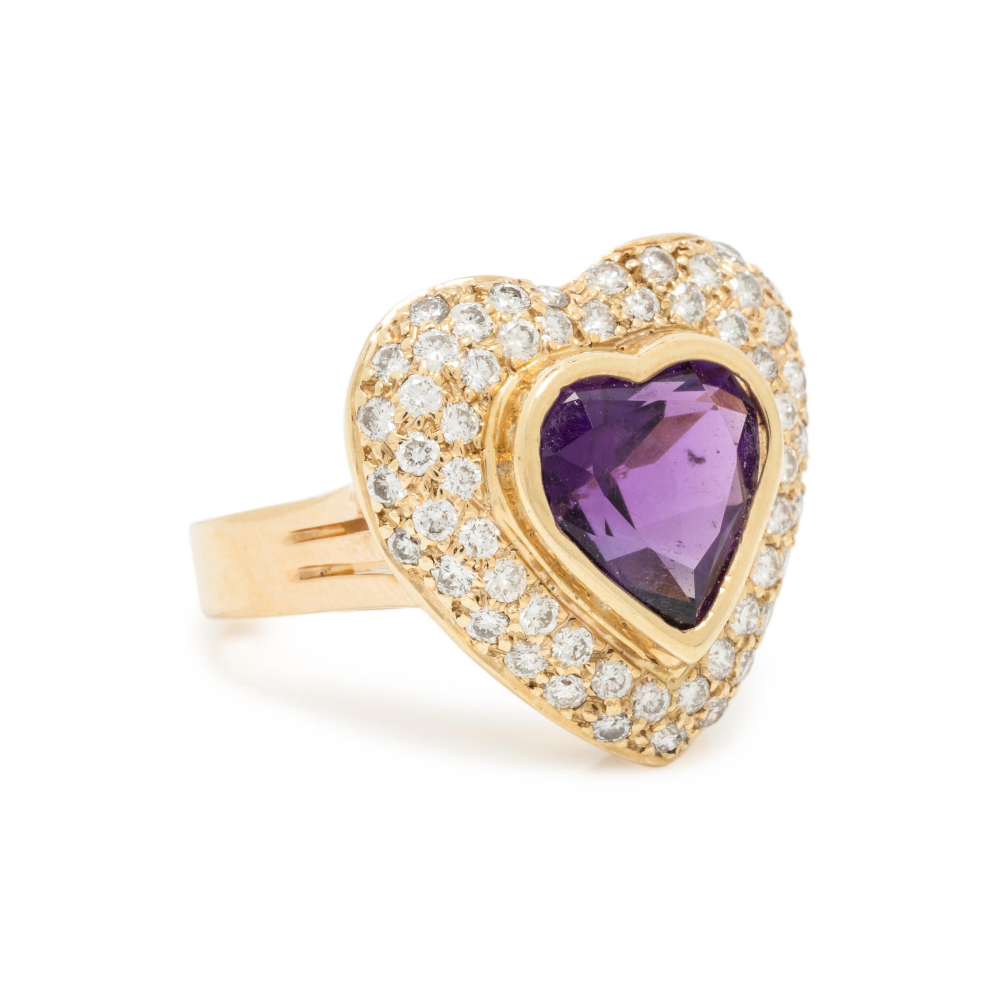 YELLOW GOLD, AMETHYST AND DIAMOND SUITE