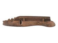 A Wooden Ice-Skate Patent Model with Inscriptions