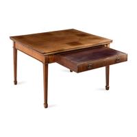 A Regency Mahogany Draw-Leaf Game Table