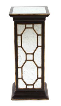 A Regency Style Black and Gilt Decorated Pedestal Height 36 inches. — 20TH CENTURY