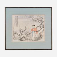 Pan Zhenyong 美人赏梅图 潘振镛 (Chinese b.1852-d.1921)